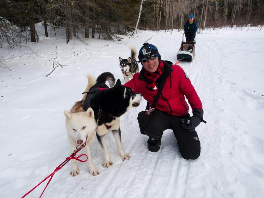 Plein Air de l'Anse dogsledding with Will