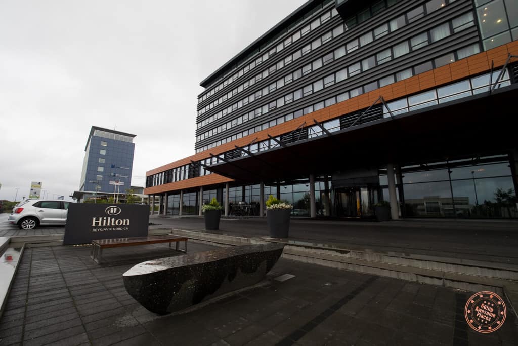 entrance to hilton nordica reykjavik iceland 8 day itinerary