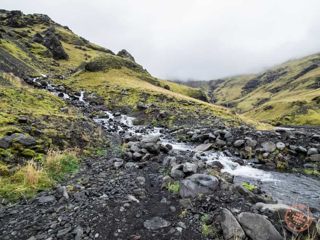 trail to get to the secret pool in Iceland