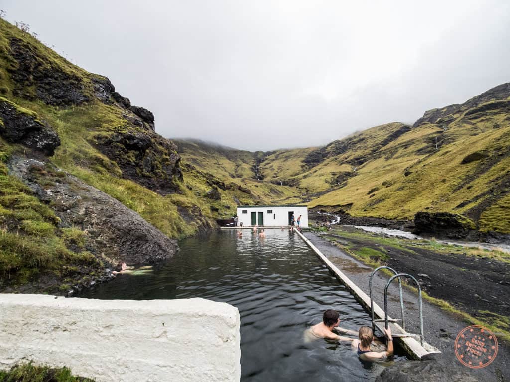 Secret Seljavallalaug Pool in Southern Iceland 6 day itinerary