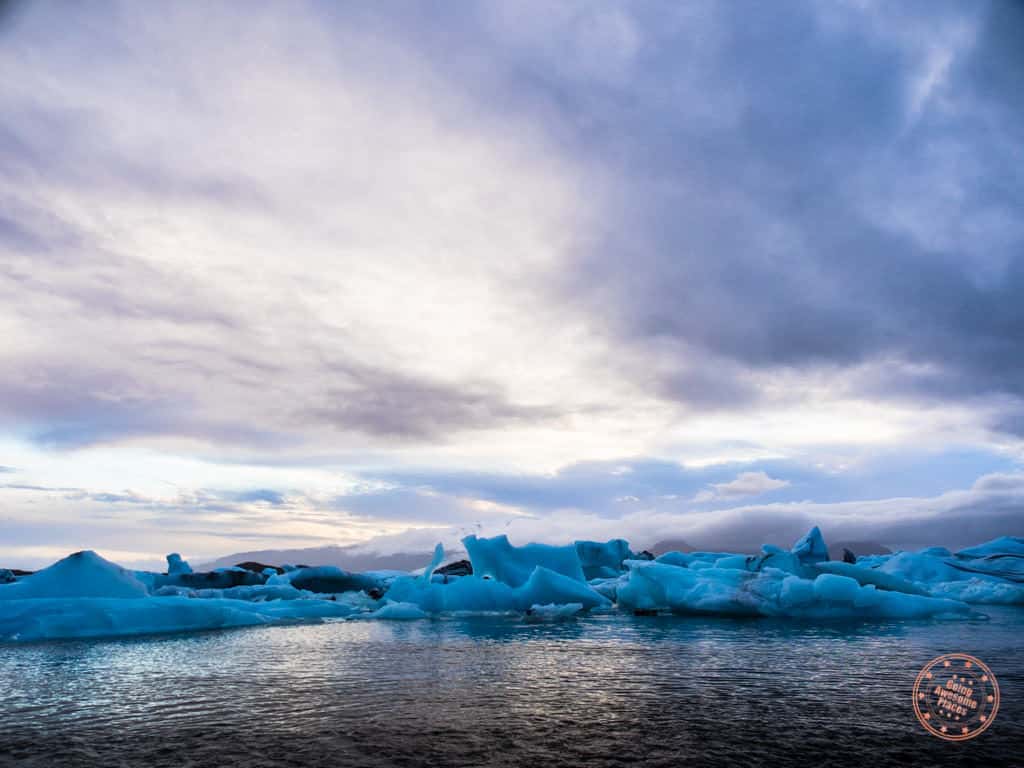 jokusarlon lagoon on day 1 of iceland 6 day itinerary