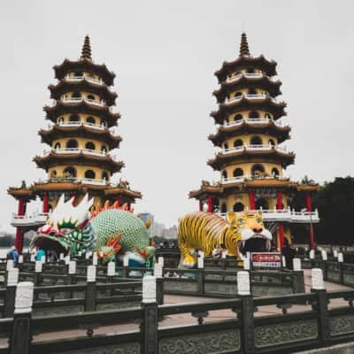 Tiger and Dragon Pagodas in Kaohsiung