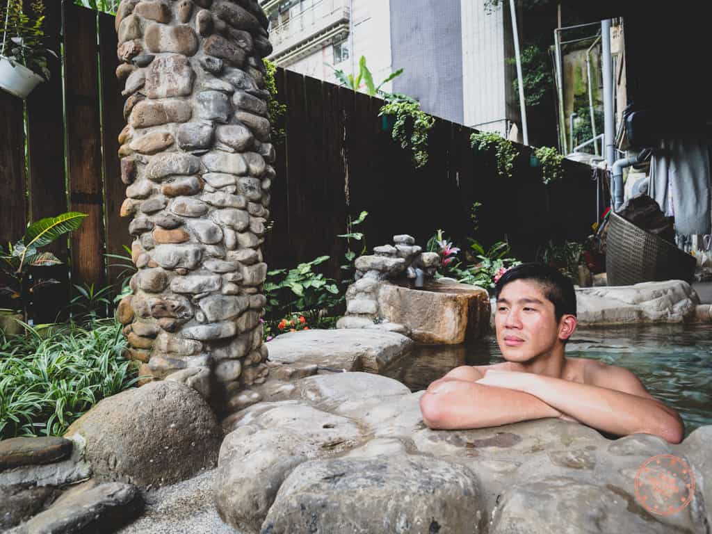 Inside the Hot Springs Pool of Yen Town