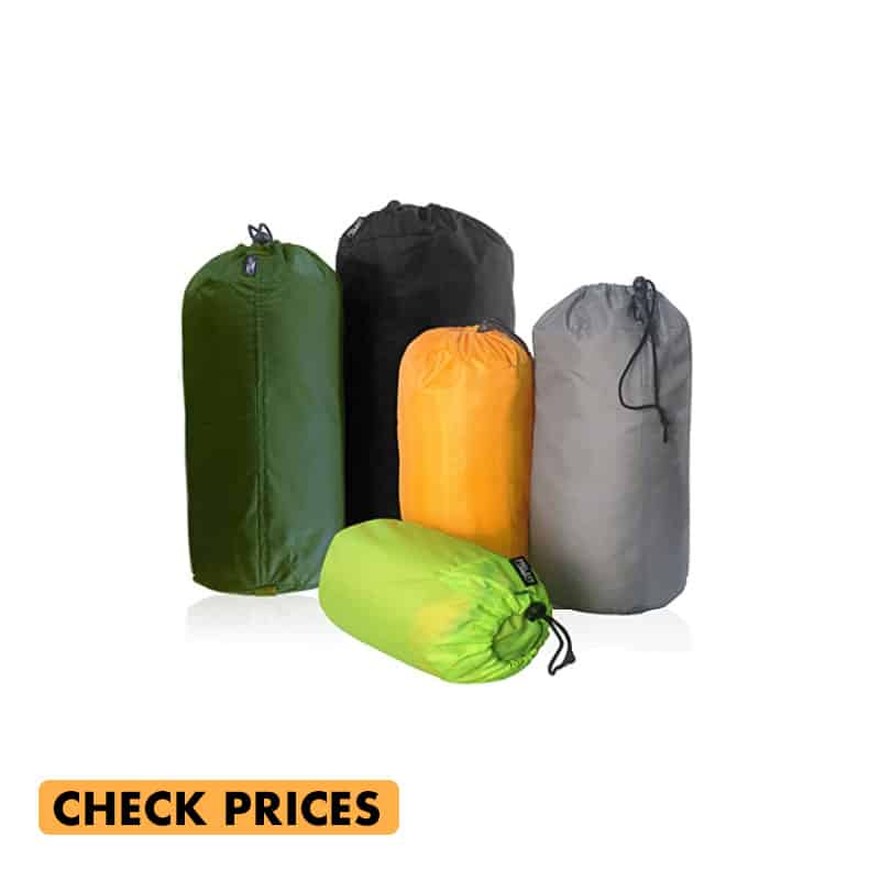5 pack stuff sack set