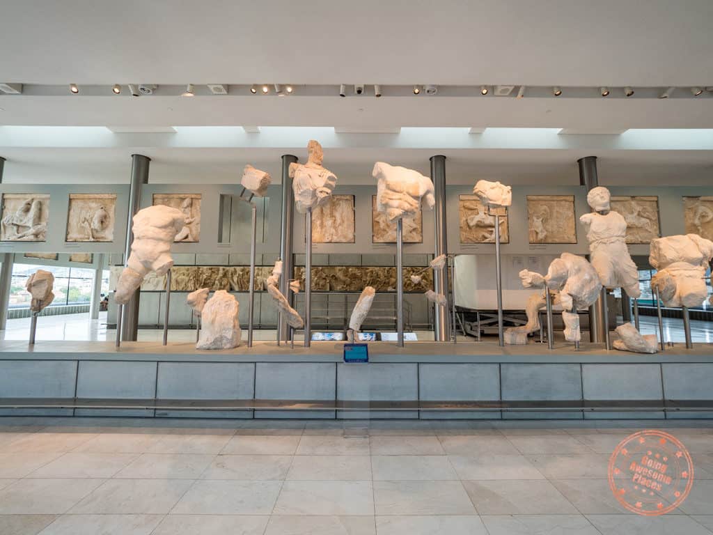 acropolis museum in athens pediment ruins