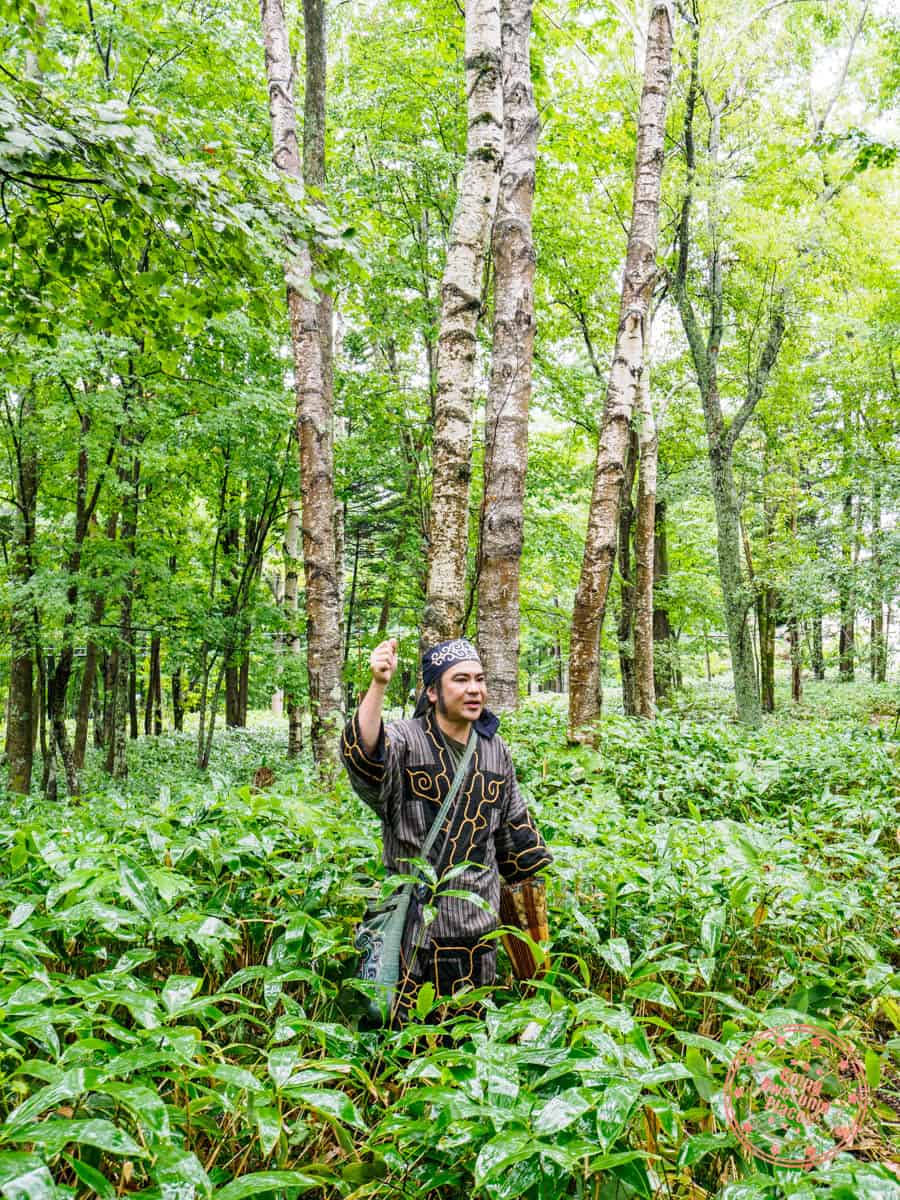 ainu guide kengo san in the firest time tour