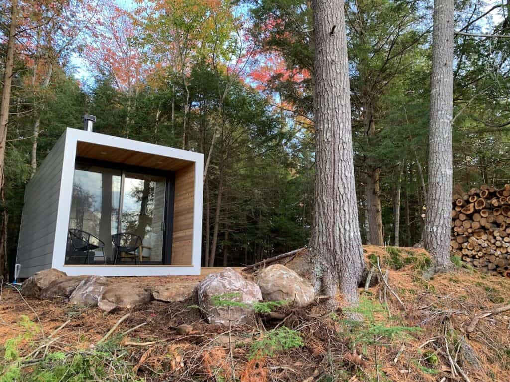airbnb muskoka cottage called aux box tiny home