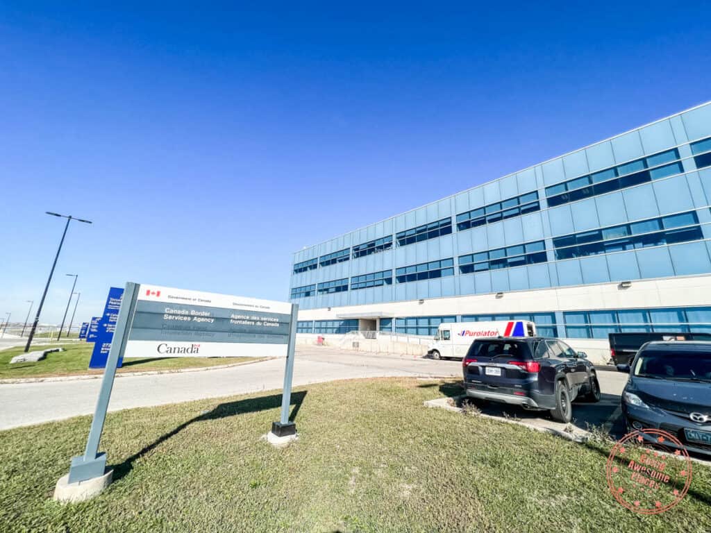 entrance to cbsa inland office in toronto to avoid paying ups brokerage fees