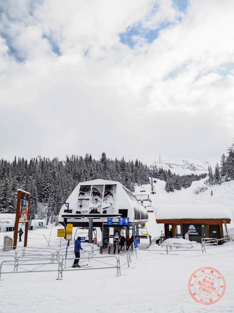 banff sunshine angel express lift