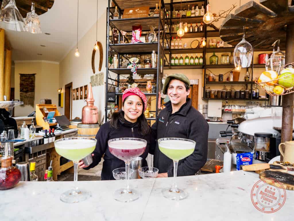 bartenders working at pionero bar at hotel las torres