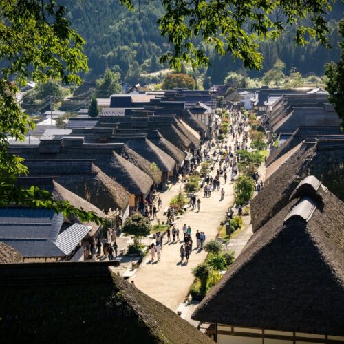 old town homes in ouchijuku, fukushima
