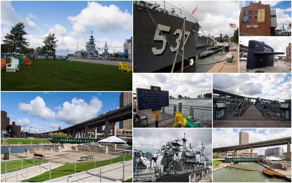 mosaic of canalside photos in top things to do in buffalo