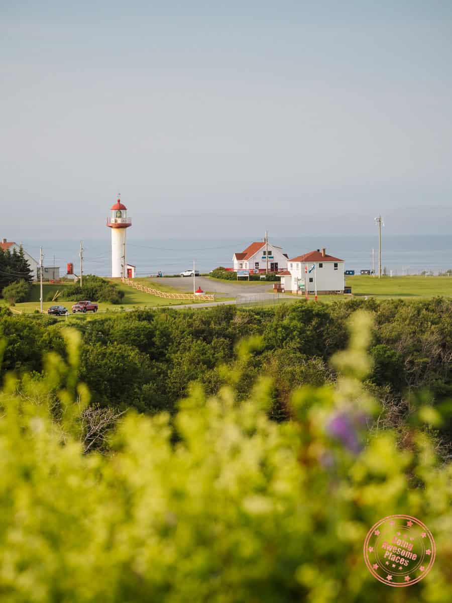 cap de la madeleine lighthouse in gaspesie