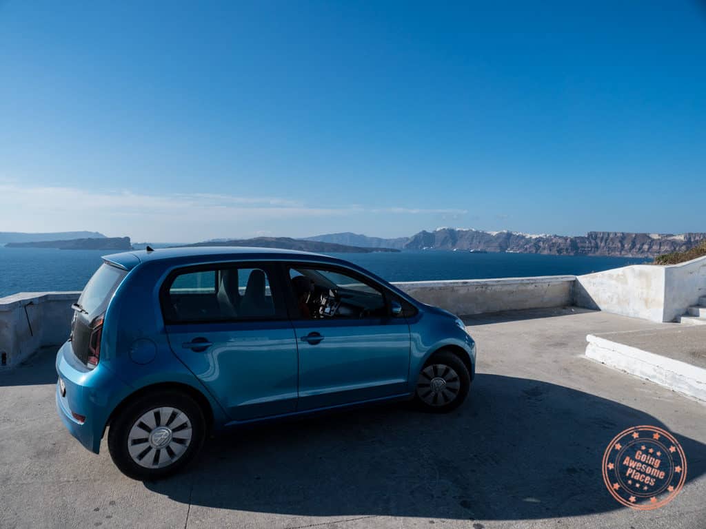 car rental in santorini greek islands travel guide