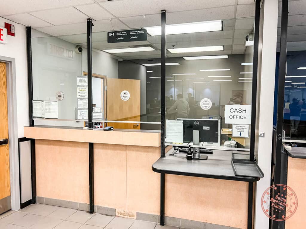 cbsa inland office cashier desk