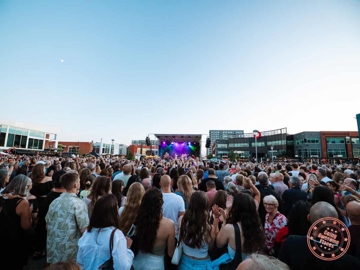 centropolis laval summer concert festival with abba tribute band