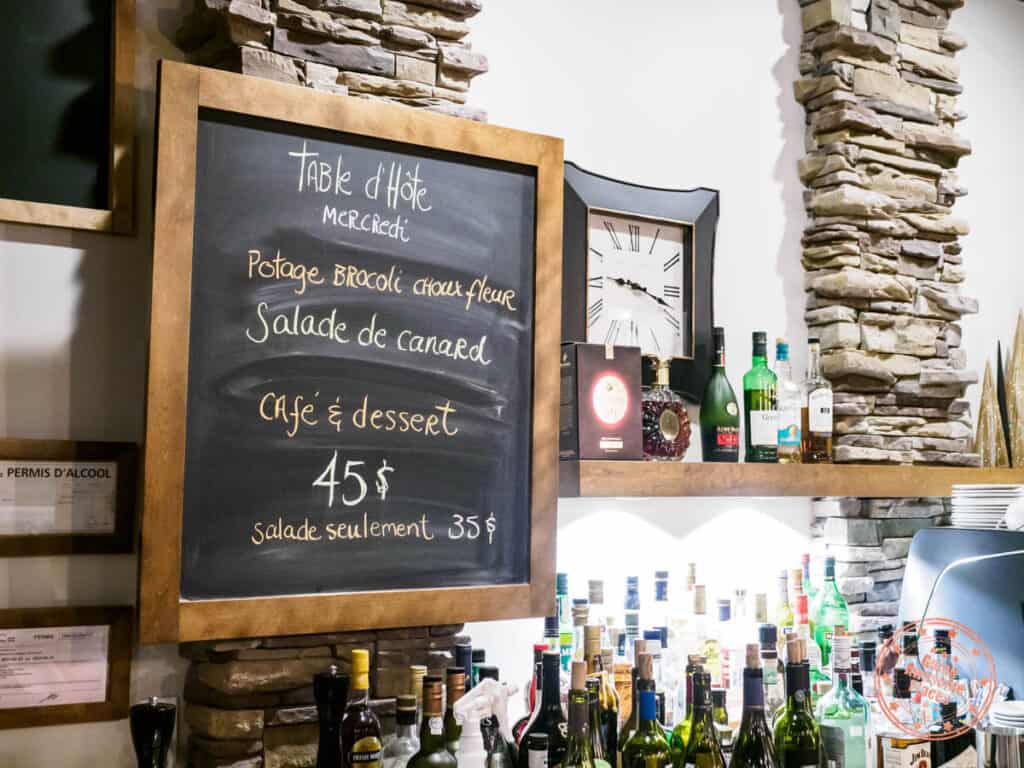 chateau madelinot resto bistro accents prix fixe menu option