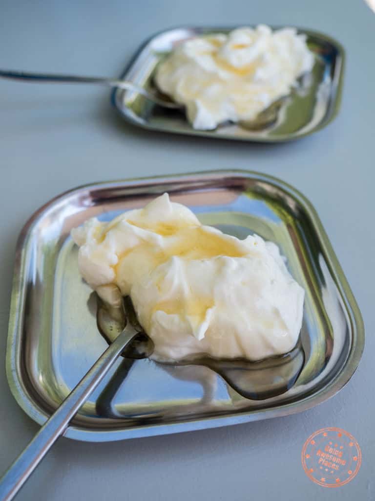 complimentary greek yogurt araxe folegandros