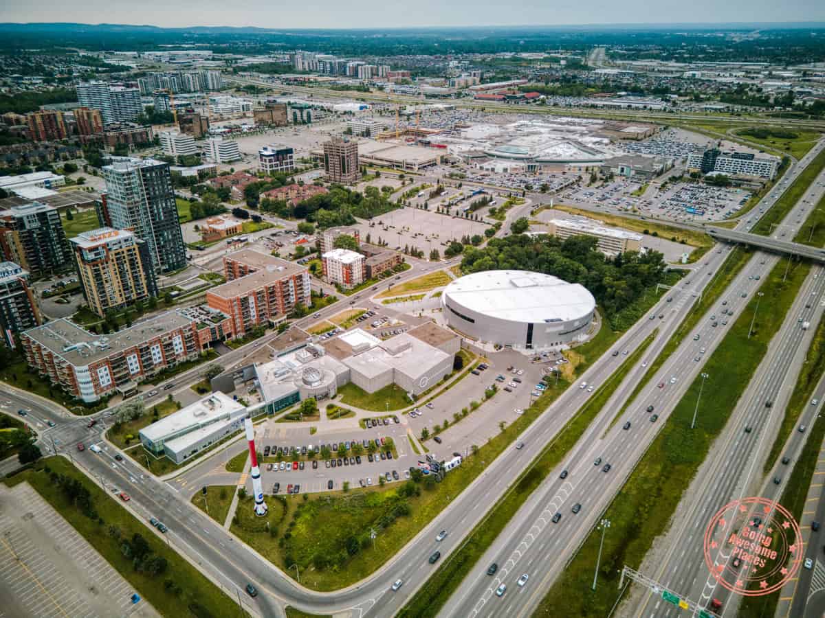 cosmodome aerial of laval