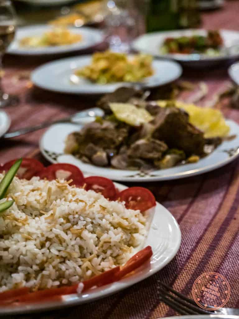 dahabiya nile cruise dinner dishes
