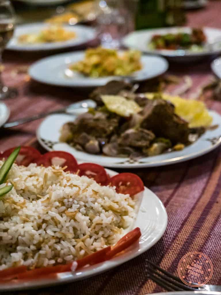 dahabiya nile cruise dinner dishes