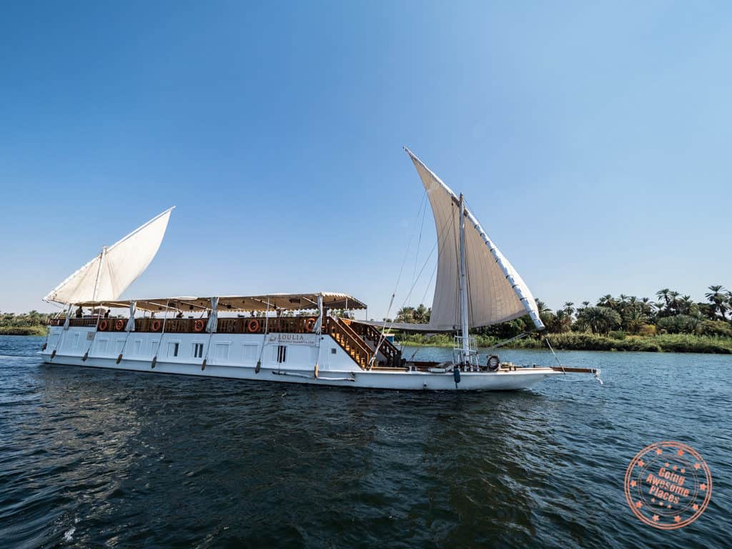 dahabiya nile cruise loulia