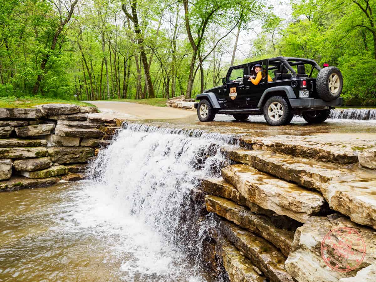 dogwood canyon private wildlife tour on a jeep