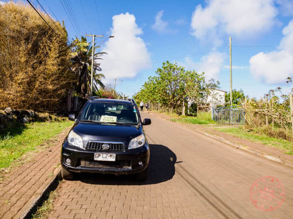 example of easter island taxi vehicle