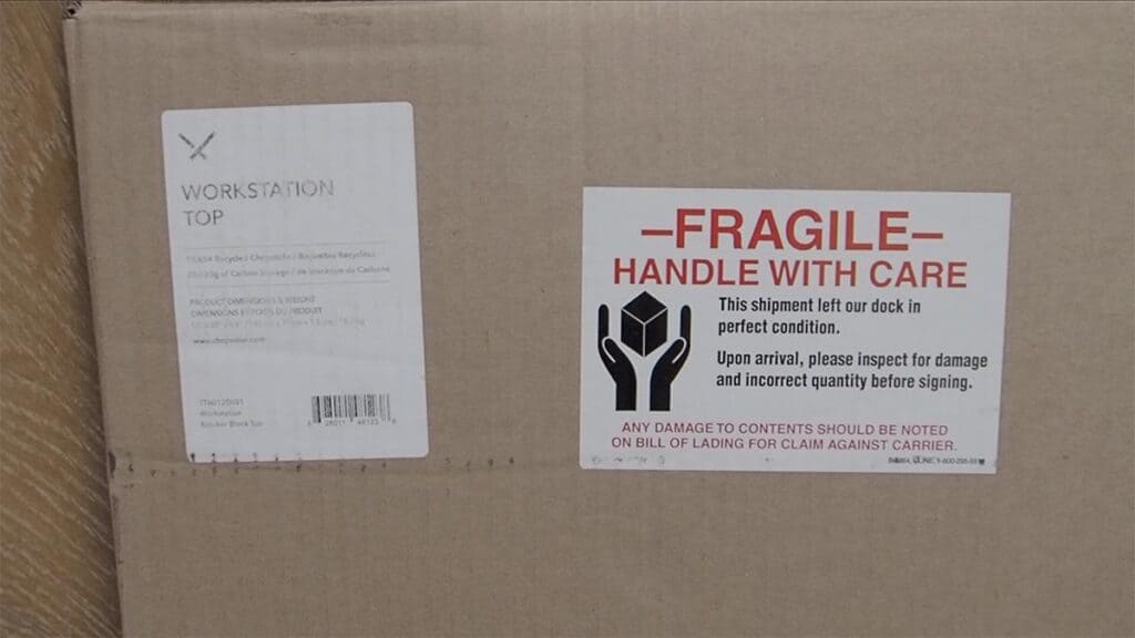 chopvalue table top box label for effydesk terradesk