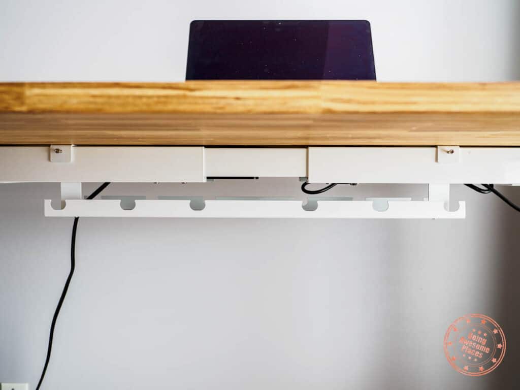 effydesk terradesk cable management tray