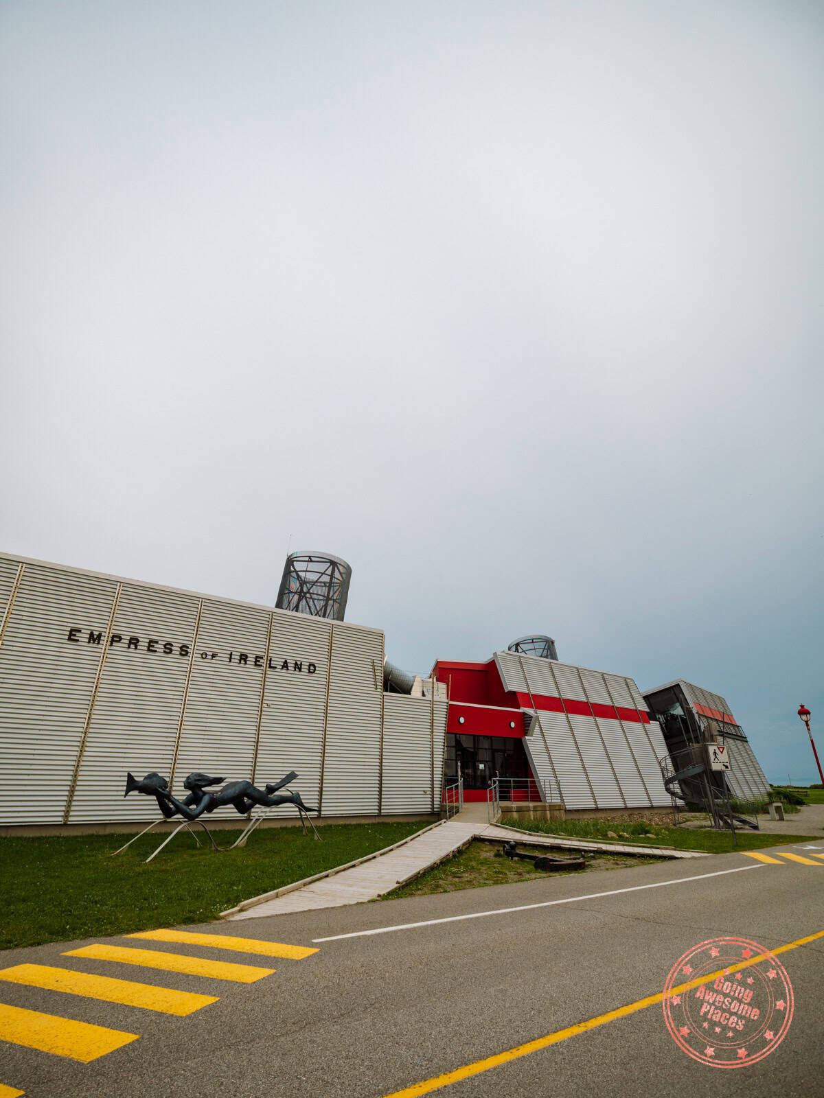 front entrance of empress of ireland museum