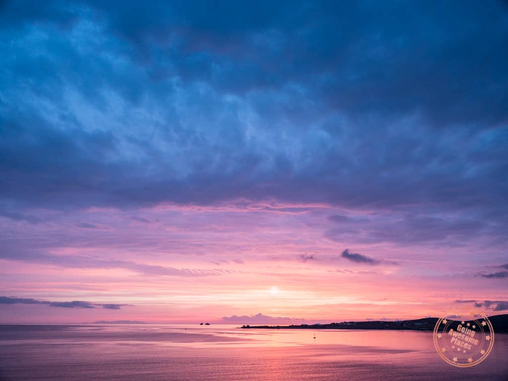 we had incredible sunsets in paros