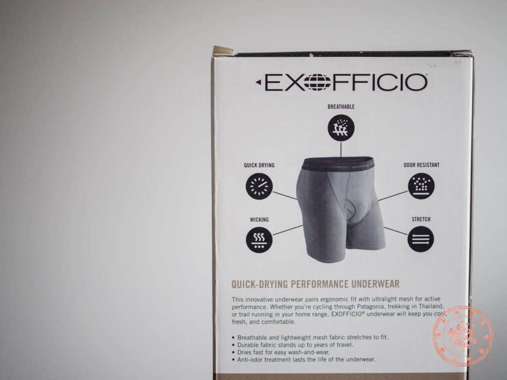 exofficio boxers specifications