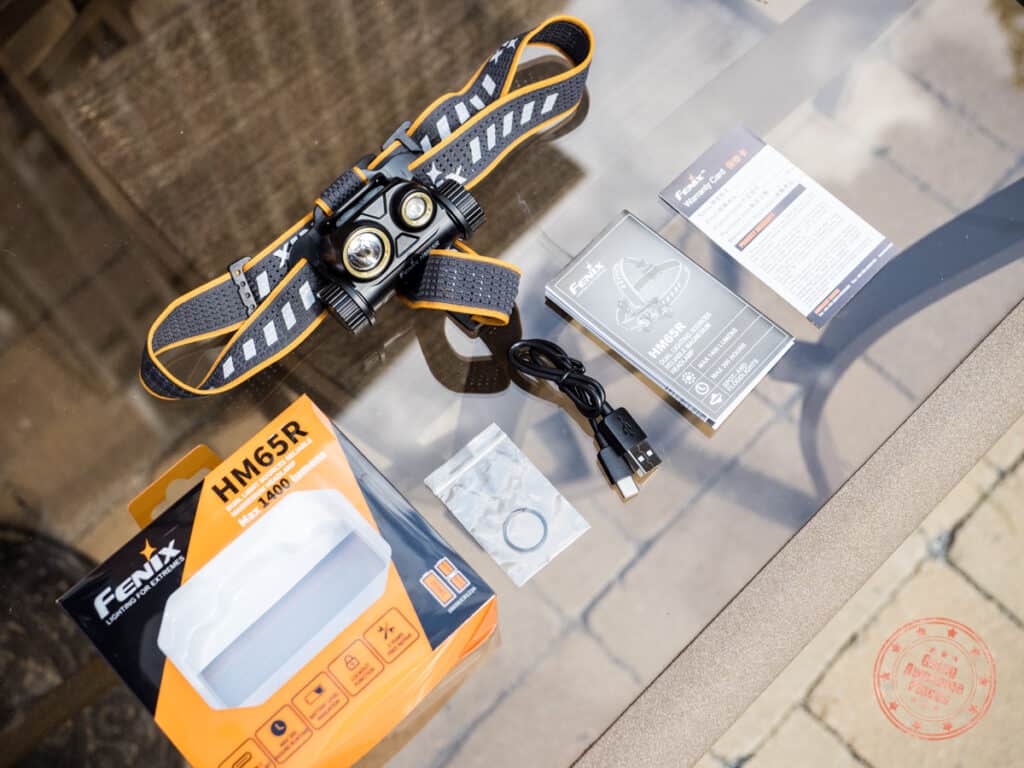 Fenix HM65R review whats included in the box