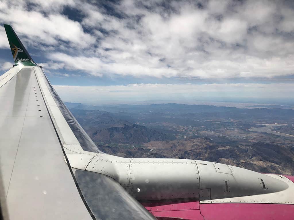 fly safair flight in south africa how to get around
