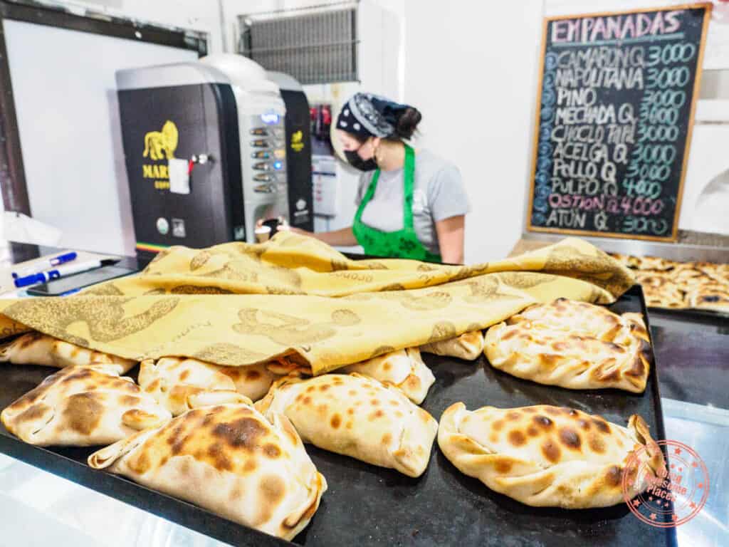 fresh empanadas on easter island by panaderia y pasteleria hitu