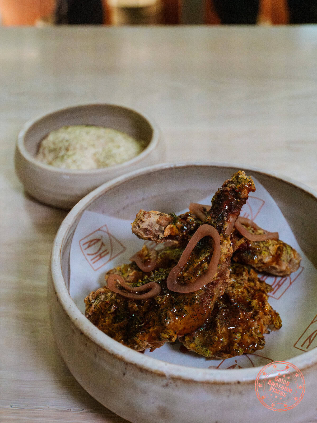 fried rabbit dish at ash in tampa bay