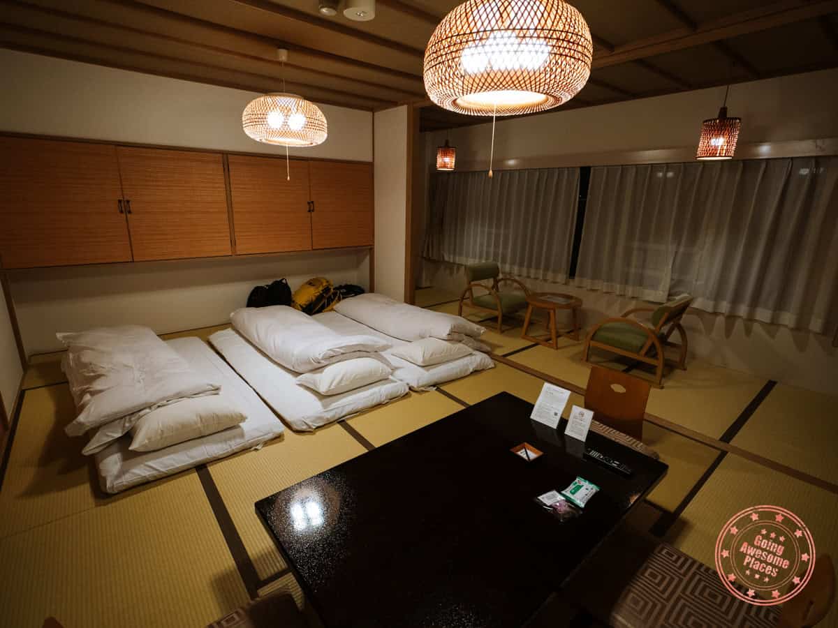 fuji lake hotel room interior