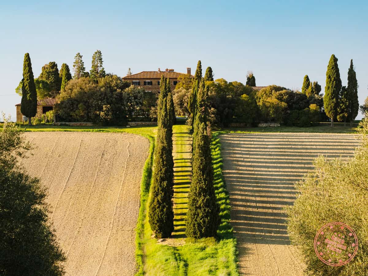gladiator house in val quirico d'orcia of tuscany