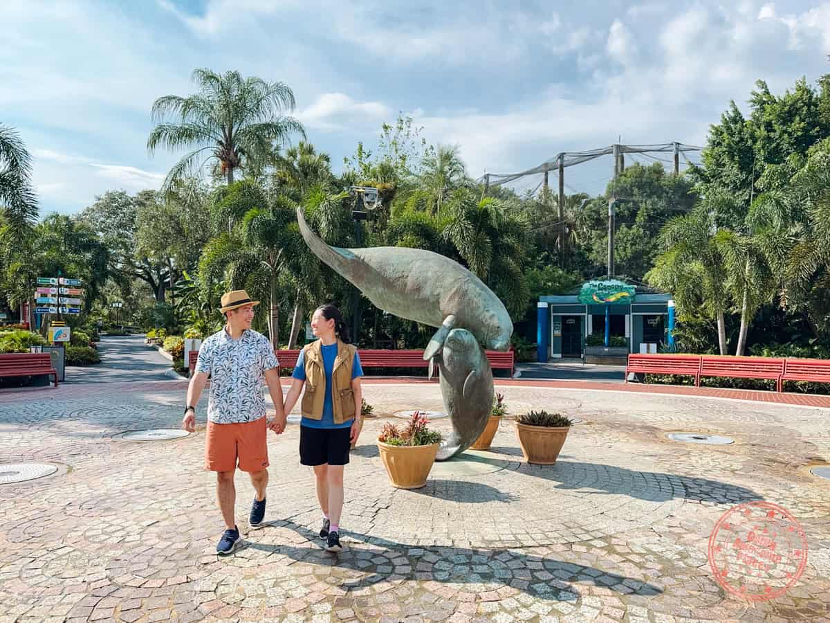 going awesome places holding hands together at zootampa by lowry park in tampa bay florida