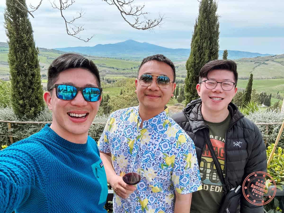 group photo at podere il casale