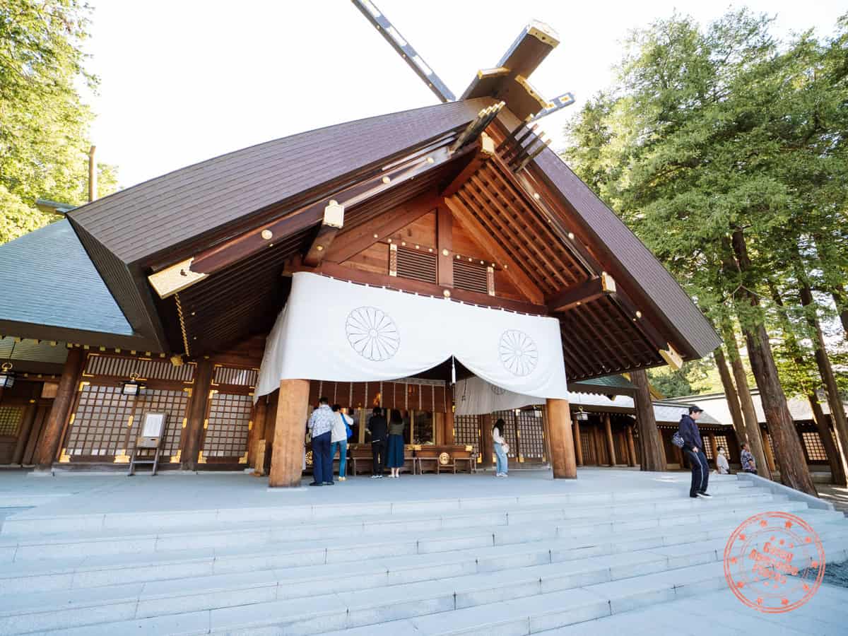 outside hokkaido shrine