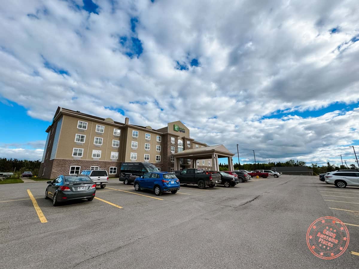 holiday inn express deer lake exterior of the hotel