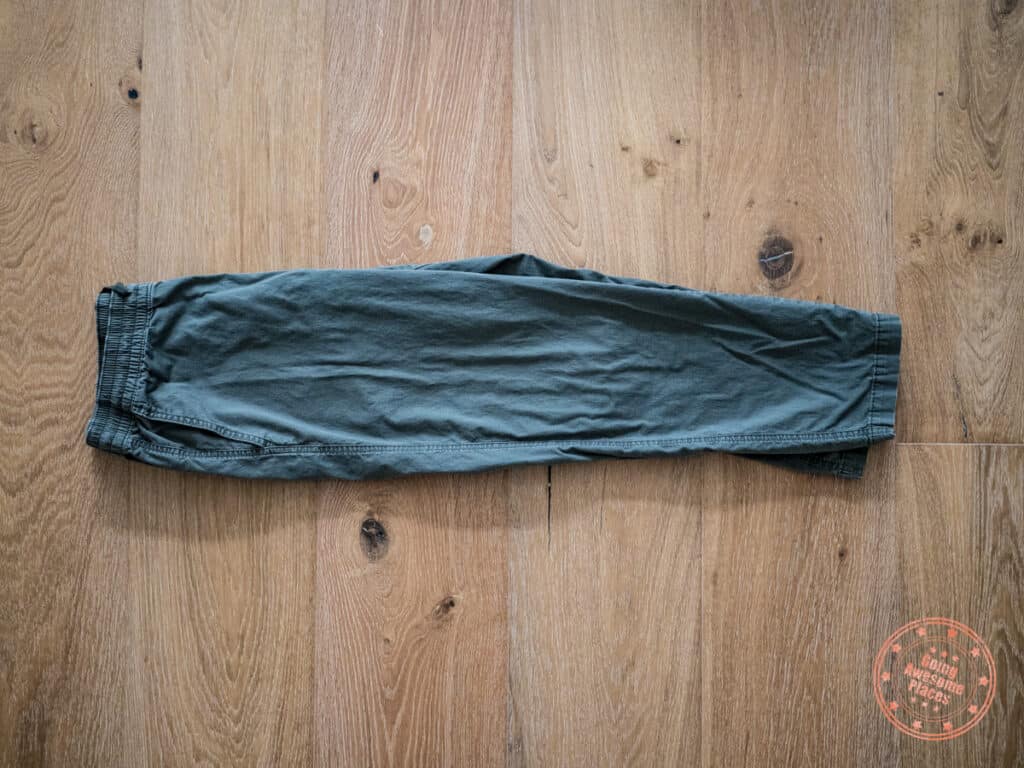 how to roll your pants step 1