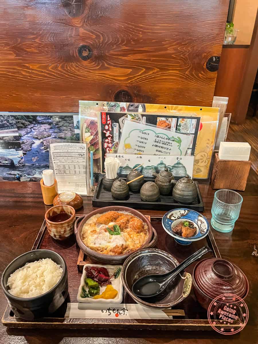 ichimonya dinner set in shimanto