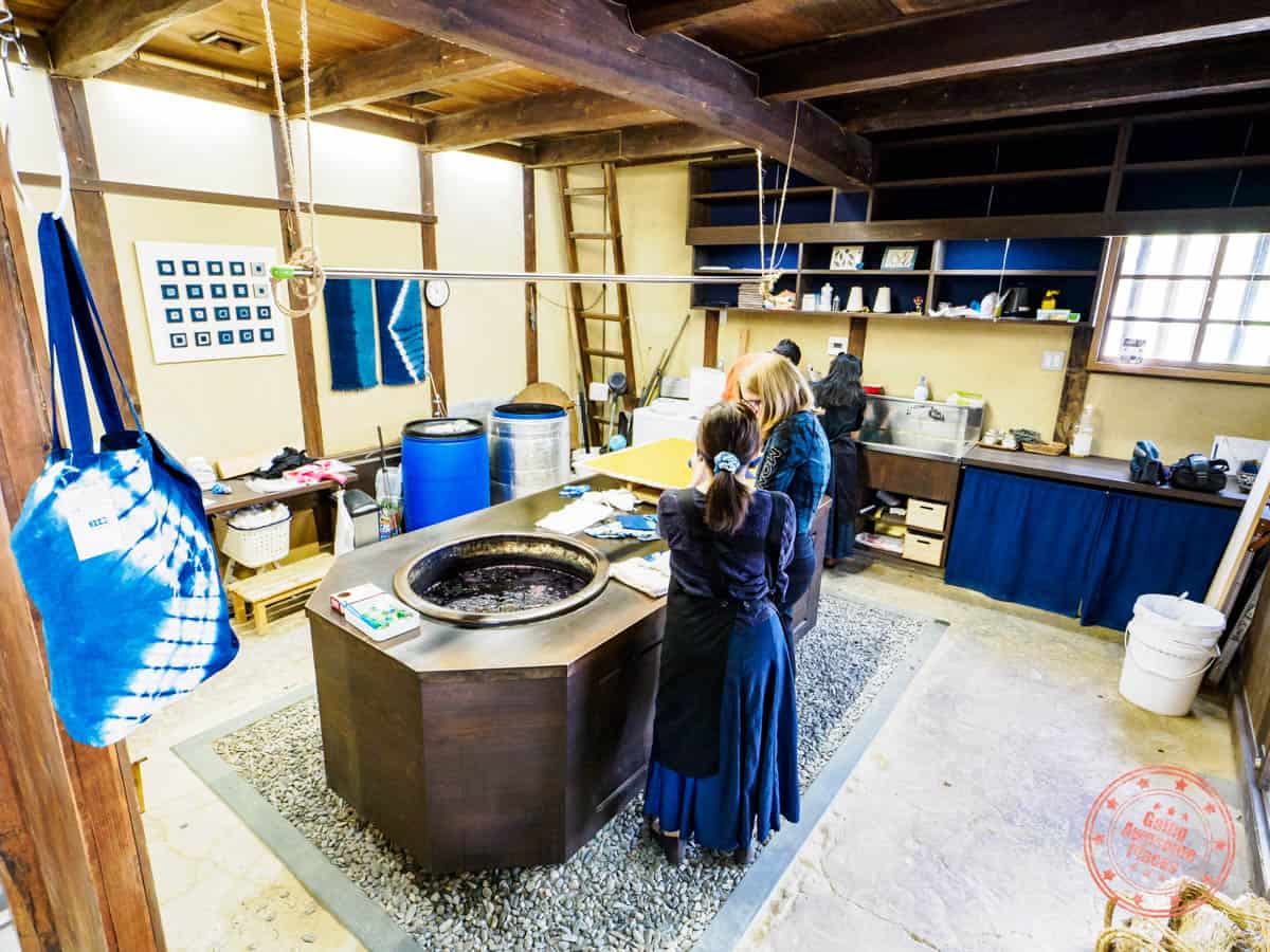 indigo dying experience in shikoku