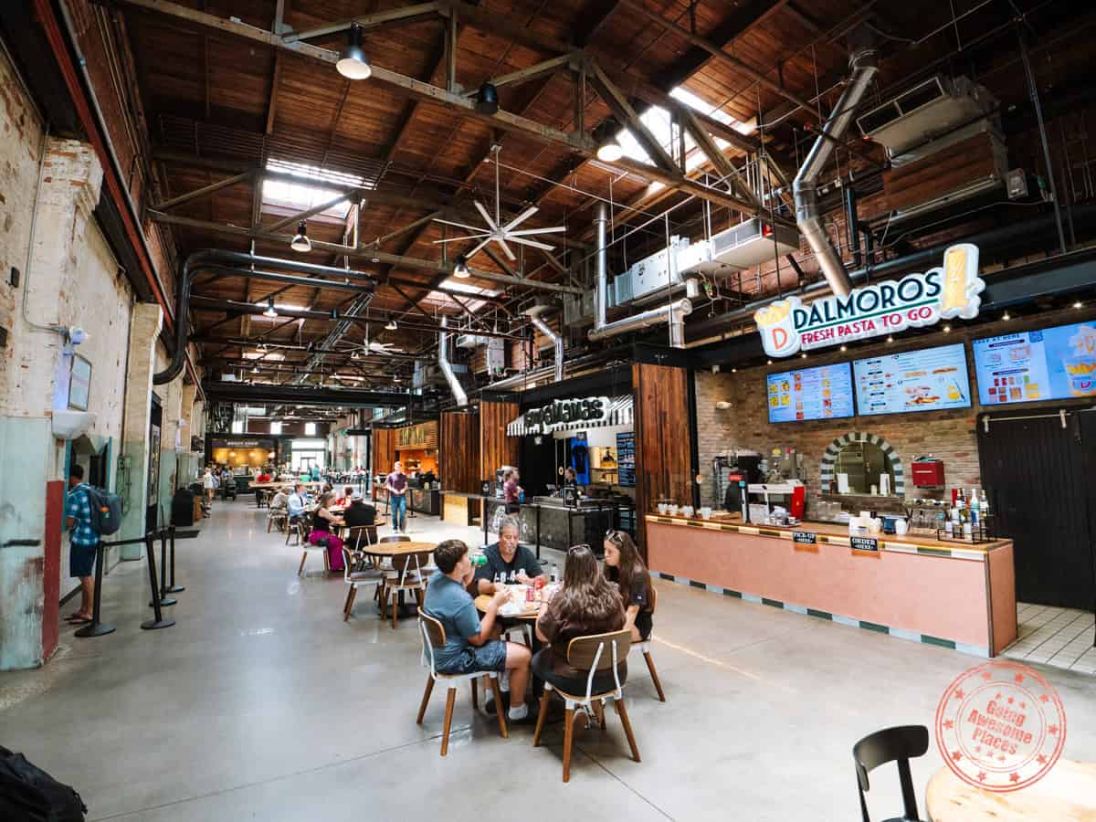 interior of armature works food hall