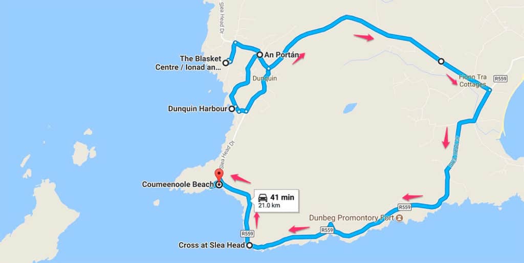 7 day ireland itinerary dingle driving direction suggestion