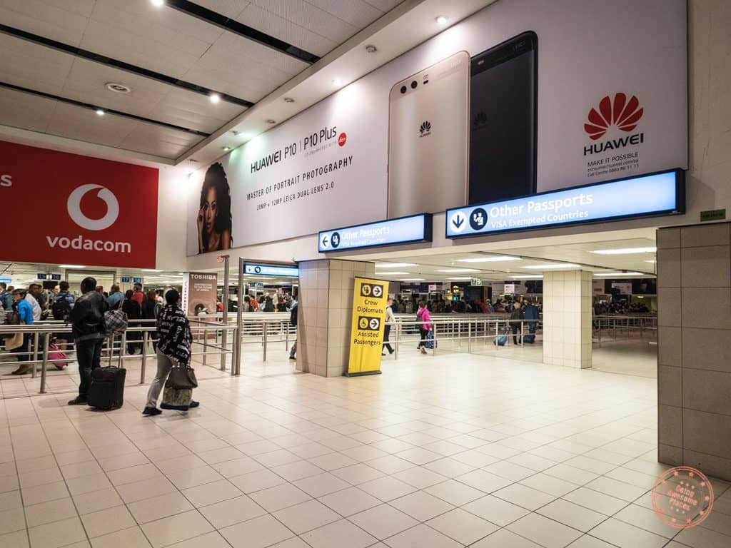 johannesburg south africa arrivals visa exempted passports safari trip planning