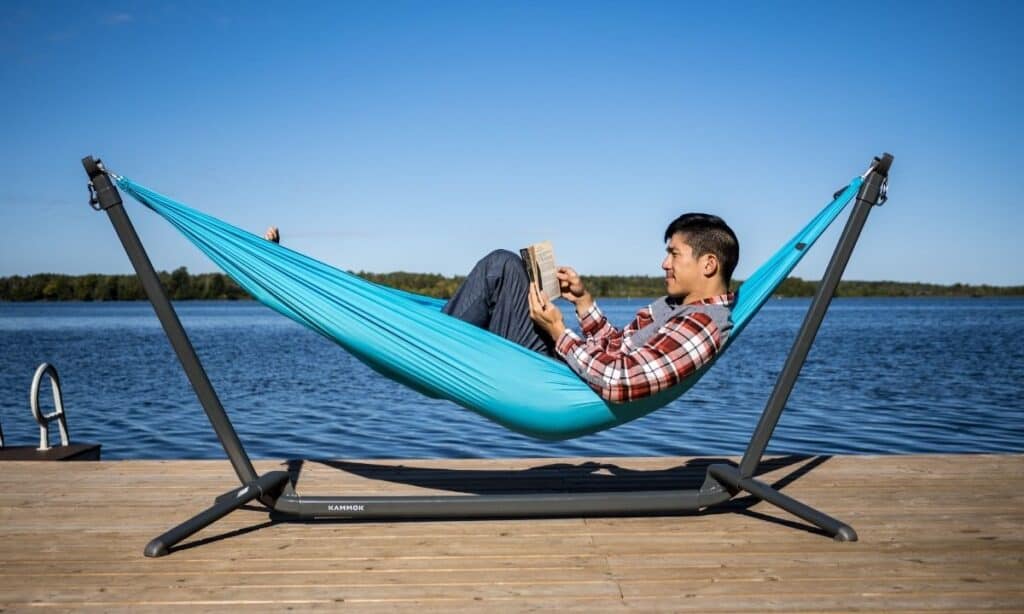 kammok swiftlet portable hammock stand in cottage packing list
